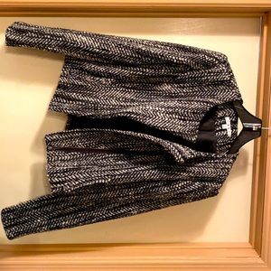 Cabi #529 Mockingbird Tweed Asymmetric Moto Jacket